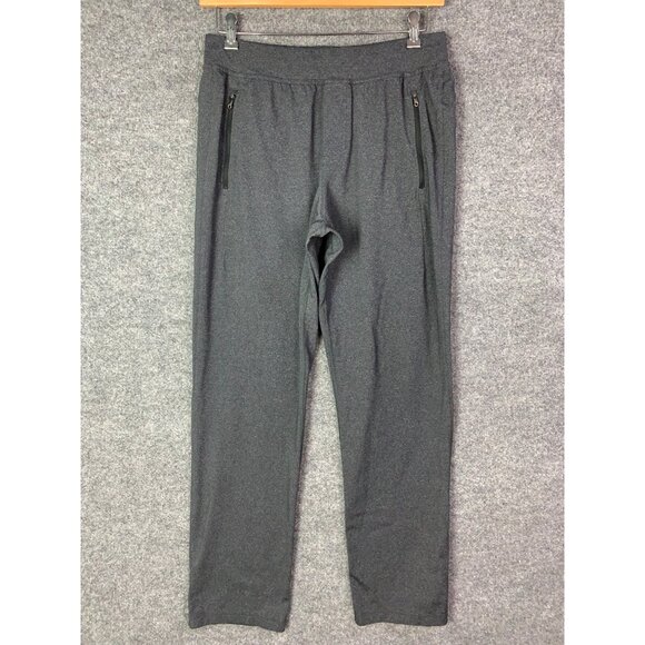 Lululemon‎ Mens Gray Sweatpants Size L With Drawstring & Zipper Pockets - Picture 1 of 10